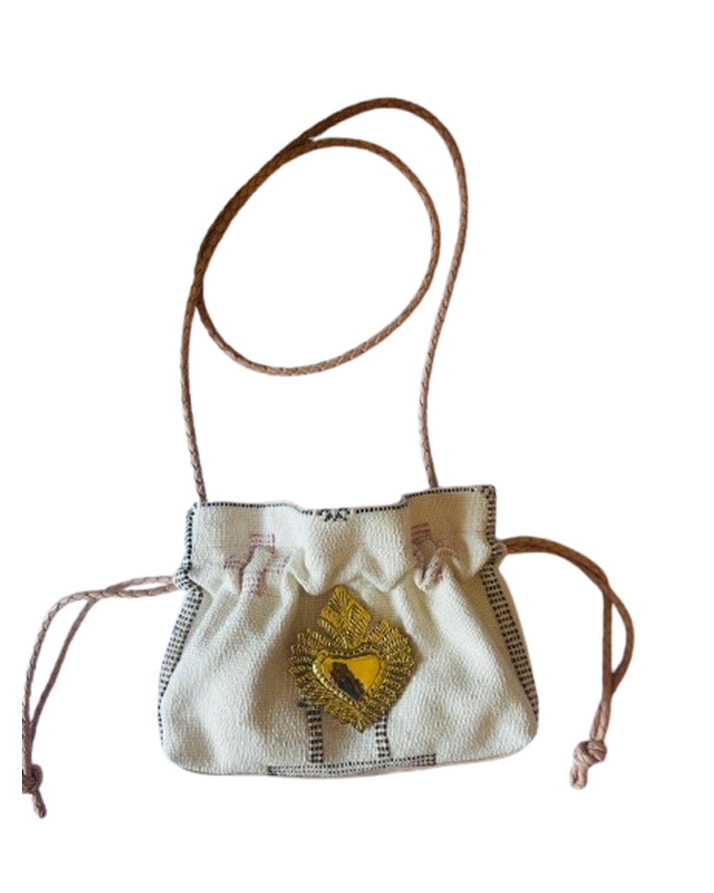 Pochette Cordon "Œil Protecteur" — Bleu Jean — Sha AZ Marrakech