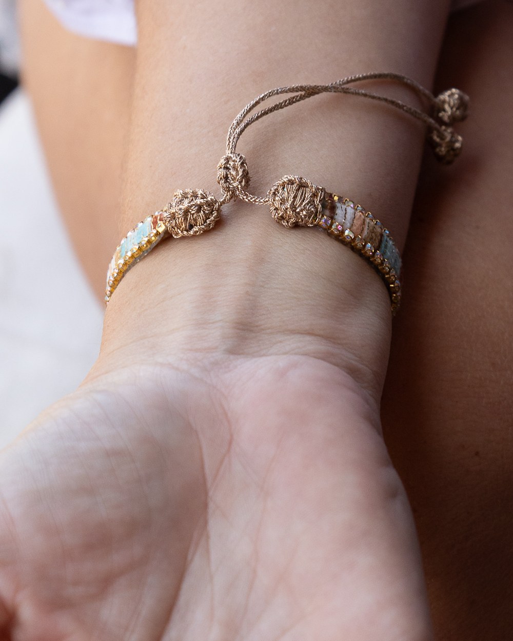 Bracelet Perlé — Pastel Minéral — Sha AZ Marrakech