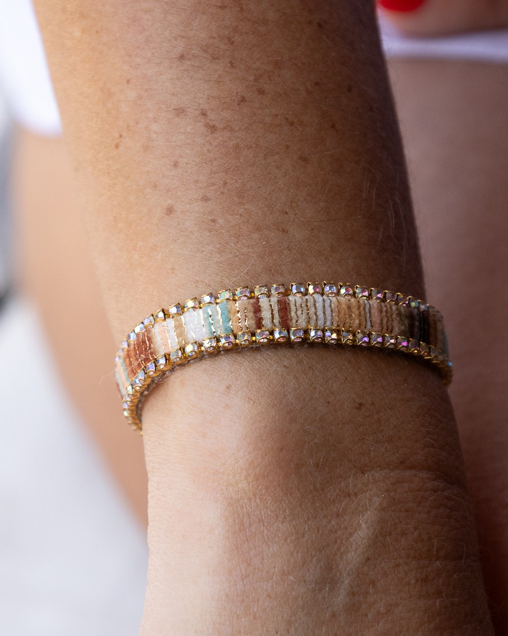 Bracelet Perlé — Pastel Minéral — Sha AZ Marrakech